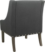 Homepop Home Decor | Upholstered Classic Swoop Arm Accent Chair | Accent Chairs - Image 7