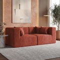 MONVANE 75" Loveseat Sofa, Comfy Chenille Cloud Couch by MONVANE