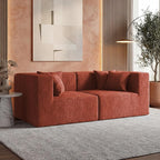 MONVANE 75" Loveseat Sofa, Comfy Chenille Cloud Couch by MONVANE