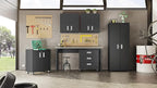 Manhattan Comfort Fortress Storage Units, Charcoal Gray - Image 9