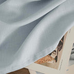 Haze Blue Linen Curtains 95 Inch Length - Image 9