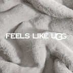 UGG Euphoria Throw Blanket, Plush Faux Fur Blanket, Seal Grey | Reversible - Image 7