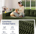 MAXYOYO 79" Oversized Boneless Loveseat Sofa Couch - Image 9