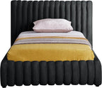 Meridian Furniture NicoBlack-T Nico Collection Modern | Contemporary Velvet - Image 4