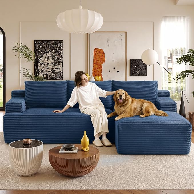 96" Sectional Couches for Living Room Cloud Couch Sofa - Image 9