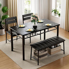IRONCK Dining Table Set for 4, Kitchen Table - Image 3