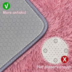 2x10 Bedside Area Rugs for Bedroom Soft Fluffy Shag Blush Pink Rug for Hallway - Image 4