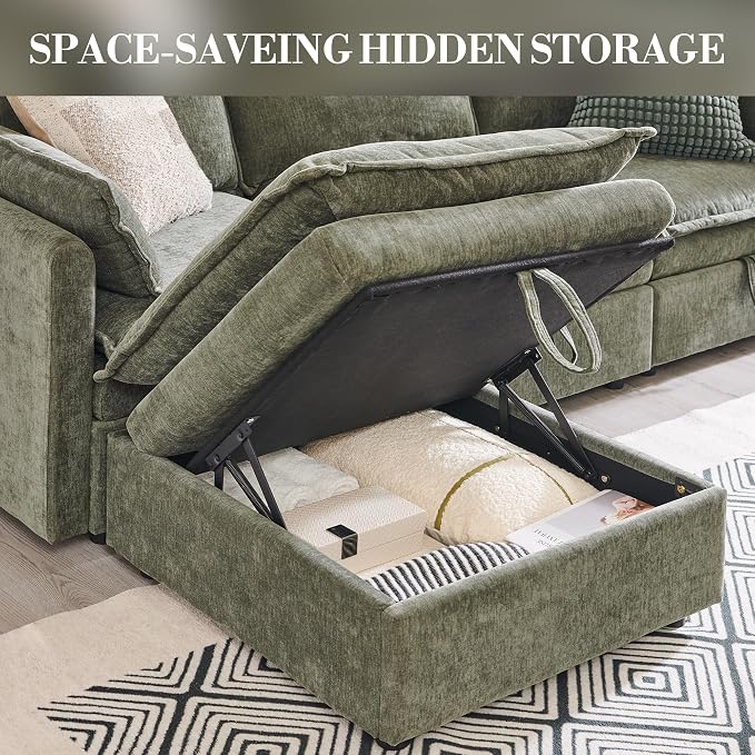 85.83" Modular Sectional Cloud Couches - Image 4