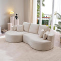 106'' Sectional Curved Sofa Sponge Couch by JJKFurniture-kevinplus