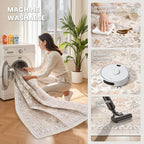 6x9 Area Rugs for Living Room, Large Washable Rug, Dining Room, Low Pile - Image 5