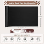 KING MOUNTAIN Leather Repair Patch, 16 x 60 Inches Self-Adhesive Repair Tape - Image 4