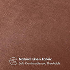MIULEE Decorative Linen Pillow Covers 20x20 Inch Autumn Glaze | Boho Farmhouse​ - Image 3