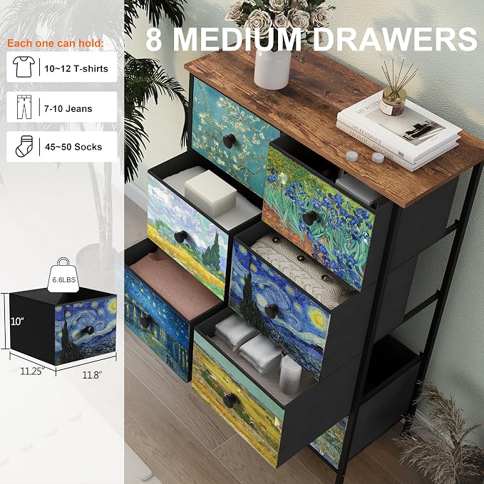 EXOTICA Tall Dresser with 8 Drawer - Image 4