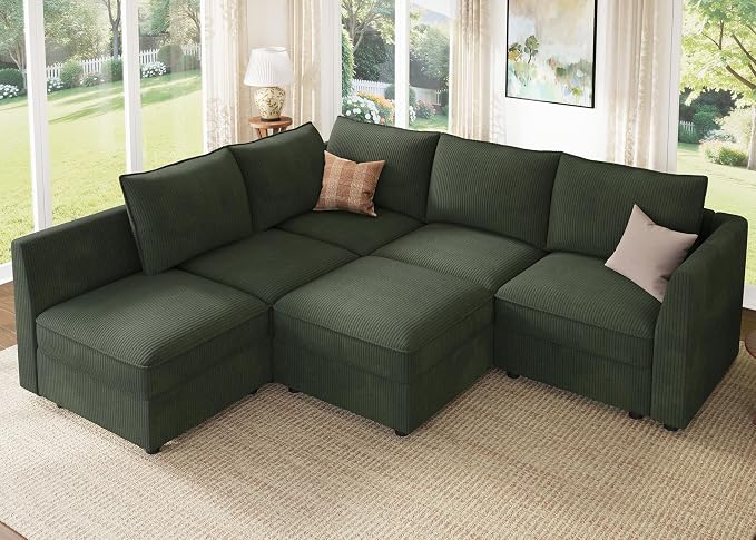 HONBAY Modular Sectional Sofa L Shaped Sectional Couch by HONBAY