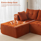 MAXYOYO Modular Sectional Sofa Couch, L Shaped Modern Cloud Couch - Image 8