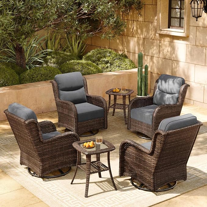HILLGA 6-Piece Luxury Patio Furniture Set by HILLGA