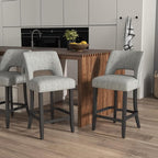 VKNOW Bar Stools Set of 4, Modern Counter Stools - Image 4