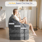 MAXYOYO Folding Sofa Bed with Backrest, Boneless Fold Out Couch Bed with Handle - Image 9