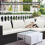 8Pcs Outdoor Cushion Covers, Elastic Patio Cushion Covers | Washable, - Image 3