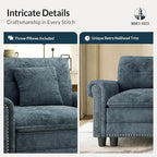 HERA'S HOUSE 73.2" Mid-Century Modern Loveseat, Oversized Sectional Couch - Image 7