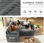 Ihanherry 83-inch 5-Seater Large Sectional Sofa Bed - Image 4
