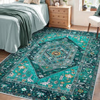 SERISSA 4x6 Washable Non Slip Boho Area Rug by SERISSAHomeDecorCollection
