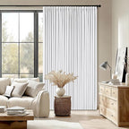 Snow White Pleated Linen 100% Blackout Curtains 120 Inches Long | Pinch Pleat - Image 9