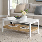 Alaterre Furniture Calais 48 Inch Rectangular Wood Coffee Table - Image 2