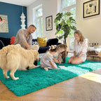 OLANLY 3x5 Machine Washable Small Bedside Rug, Soft Fluffy Shaggy Rugs - Image 7