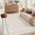 cotiled 6x9 Area Rugs for Living Room: Boho Washable Rug for Dining Room | by COTILED