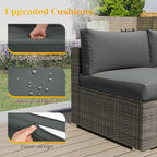 May in Color 5 Piece Outdoor Patio Sectional Furniture Set, Weather Resistant - Image 3