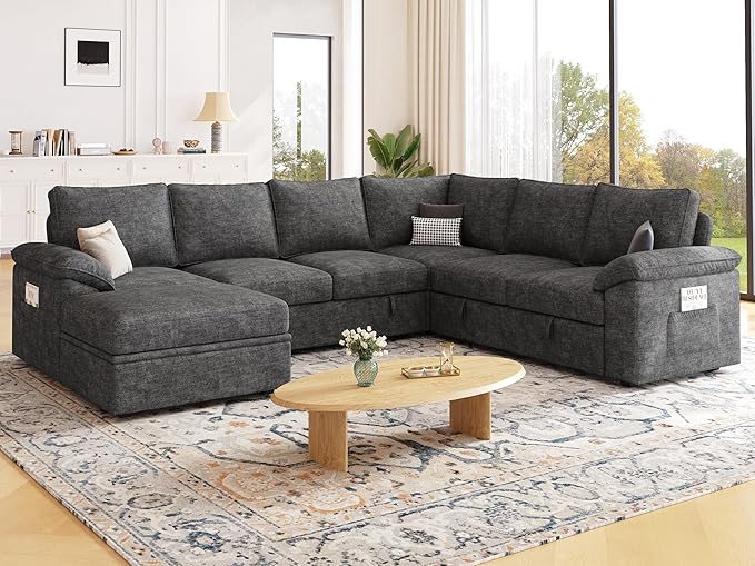 108 Inch Sectional Sleeper Sofa - Image 2