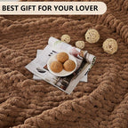 L'AGRATY Chunky Knit Throw Blanket - Image 7
