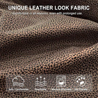 ANARACHON Leather Look Recliner Couch Cover, 8-Pieces Stretch Recliner Sofa - Image 4