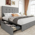 Allewie Upholstered Queen Size Platform Bed Frame by Allewie