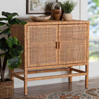 Bali & pari Vivan Natural Rattan Storage Cabinet - Image 2