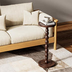 2 Pack Solid Wood Drink Table, Rubber Wood‌ Small Round Side Table - Image 6