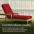 Honeycomb Outdoor Chaise Lounge Cushion - Image 3