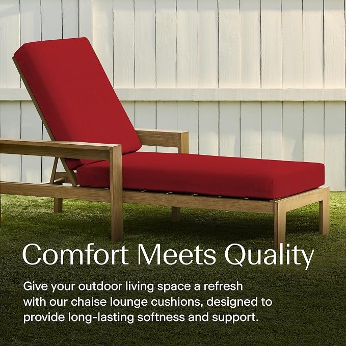 Honeycomb Outdoor Chaise Lounge Cushion - Image 3