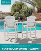SERWALL Tall Adirondack Chairs Set of 4 - Image 6