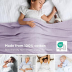 Bedsure GentleSoft 100% Cotton Blanket Twin XL Size - Image 2