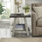 Roundhill Furniture Athens Contemporary 3-Piece Wood Shelf Coffee Table Set - Image 6