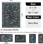 DUKINO 8x10 Area Rugs, Washable Soft Animal Bedroom Rug Non Slip, Low Pile - Image 2