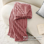 Bedsure Soft Twin XL Blanket for Bed Dorm Dusty Pink 66"x90" | Birthday Gifts - Image 6