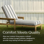 Honeycomb Outdoor Chaise Lounge Cushion - Image 3