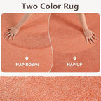2x6 Orange/White Runner Rug Washable Non-Slip - Image 9