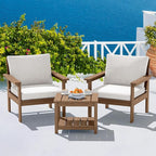 SERWALL HDPE Patio Sofa Set, 3-piece Sectional Outdoor Furniture Set, All by SERWALL