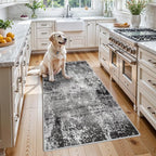 3x5 Washable Entryway Rug – Non-Slip Rubber Backed Small Area Rug by BYYVOORugsforYourHome