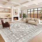 10x14 Area Rugs for Living Room, Large Washable Rug, Dining Room, Low Pile - Image 4