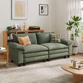 LINSY HOME 90" Modular Cloud Love Seat Sofa, Corduroy Soft Sectional Couch by LINSYHOME